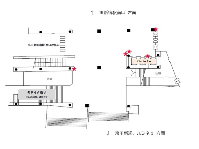 ＜デジタルサイネージ設置位置＞