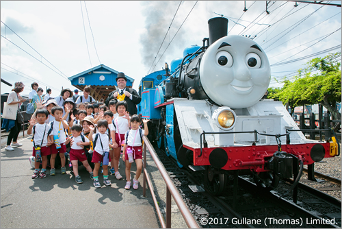 大井川鐵道のきかんしゃトーマス号は子どもたちに大人気！
