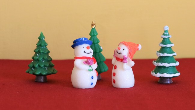 スノードーム自作キット：オーナメント2点＆作り方説明書（※オーナメントの種類はお選びいただけません）