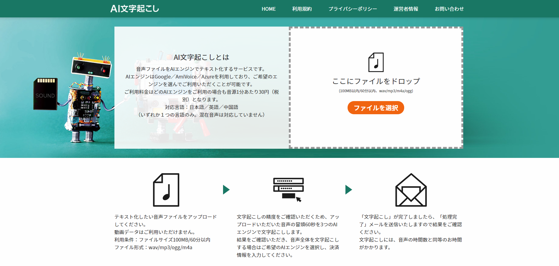 3つのaiエンジンで文字起こしを行う Ai文字起こし サービスを9月1日より提供開始 株式会社東京アーカイブセンターのプレスリリース