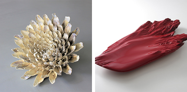 左：田中陽子「舞華」　　右：鵜飼康平「融 20-10」