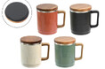 目盛り付きでインスタントコーヒーにも便利♪木製フタのステンレスマグカップが登場です!