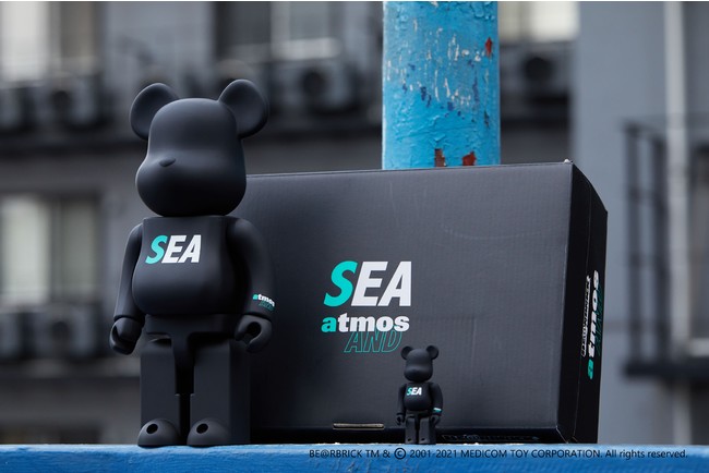 WIND AND SEA × BE@RBRICK ×atmosよりジェイドカラーを⽤いたトリプルコラボレーションが登場。 | Foot Locker  atmos Japan合同会社のプレスリリース