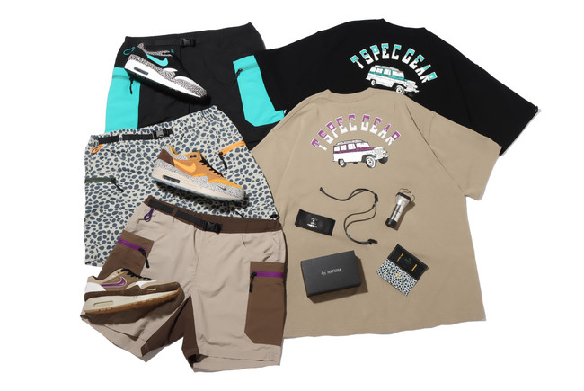 atmos x GRIPSWANY GEAR SHORT MULTI BEIGE