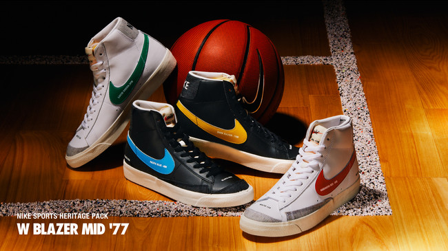 1972年に初登場し、クラシックなスタイルが今も変わらないNIKE BLAZER