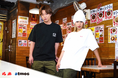 渋谷のソウルフードとして長年愛される老舗中華店「兆楽」と「atmos」によるコラボTシャツが登場。