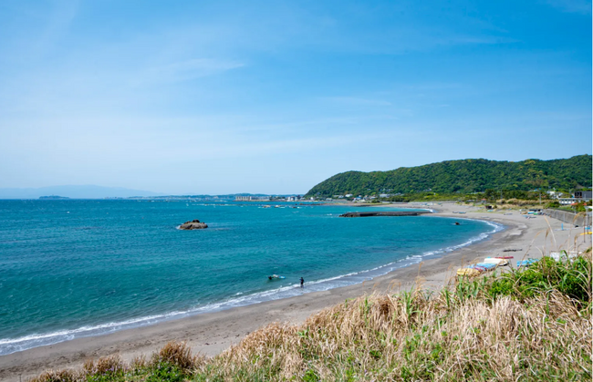 秋谷海岸の景色