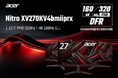 DFR技術搭載!FHD⇔4Kの切り替え自在!可変リフレッシュレート対応のNitroゲーミングモニター登場!