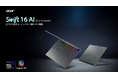 Acer、Core Ultra シリーズ3プロセッサー搭載の国内初モデルとなる16インチノートPC「Swift 16 AI」を発表