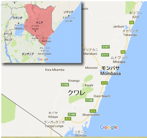 ケニア事業地地図