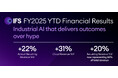 IFS、産業用AIの実績拡大により年間経常収益（ARR）が22％成長