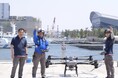 空から届く水とチョコ! 旭テクノロジー、ドローンによる災害支援の未来を披露