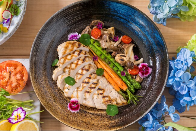 グリルチキンと春野菜 イメージ グリルチキンと春野菜 イメージ