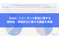 freee、フリーランス新法に関する認知度・準備状況に関する調査を実施
