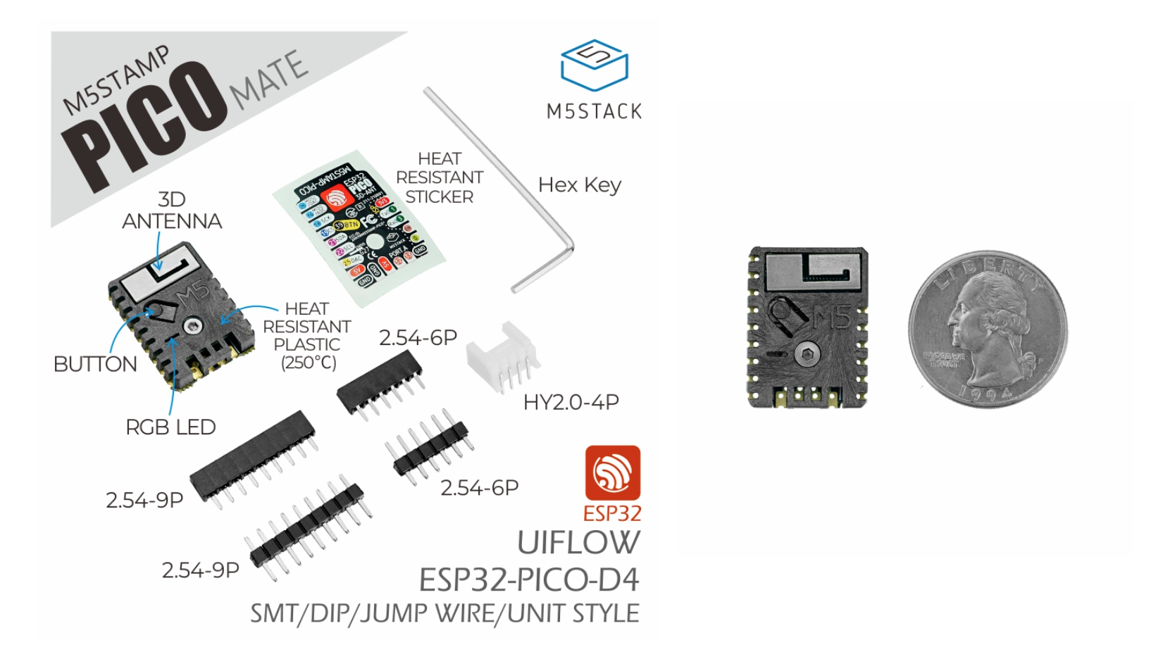 M5Stack社超コンパクト設計新製品「M5Stamp Pico」シリーズを2021年8月