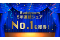 Buddycom、5年連続シェアNo.1を獲得!今後も売上高30%超の成長を目指す
