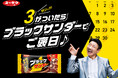 「ブラックサンダー」の「サン（3）」にちなみ、”３“がついたら「ブラックサンダー」で楽しむ「ご褒美」に！世界のナベアツ（桂三度）さんが「さぁーん！」と盛り上げ「ご褒日」をアピールするWEB動画を公開