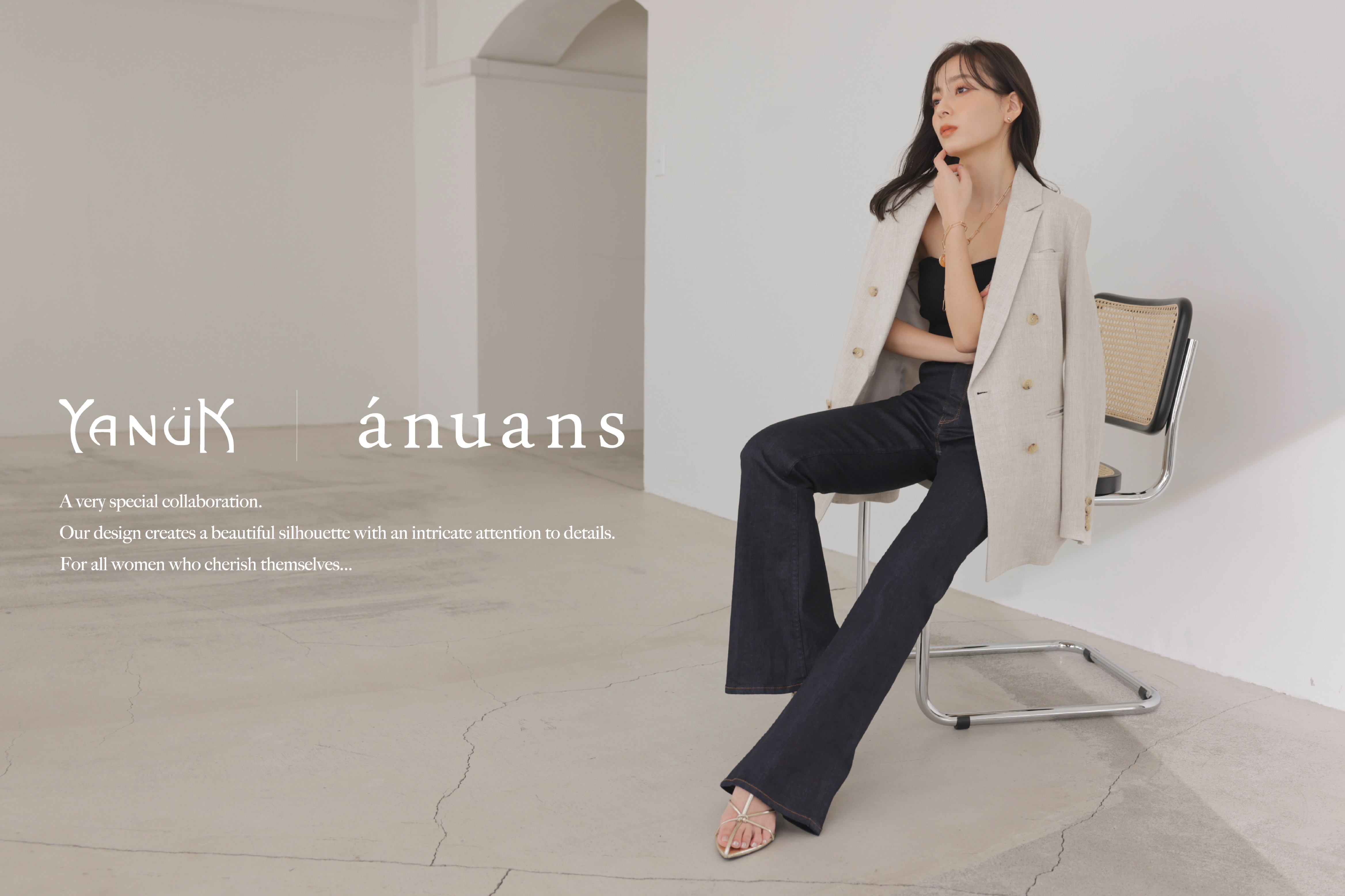 大人気☆ 【anuans×YANUK】Boots cut flare denim - 通販 - www