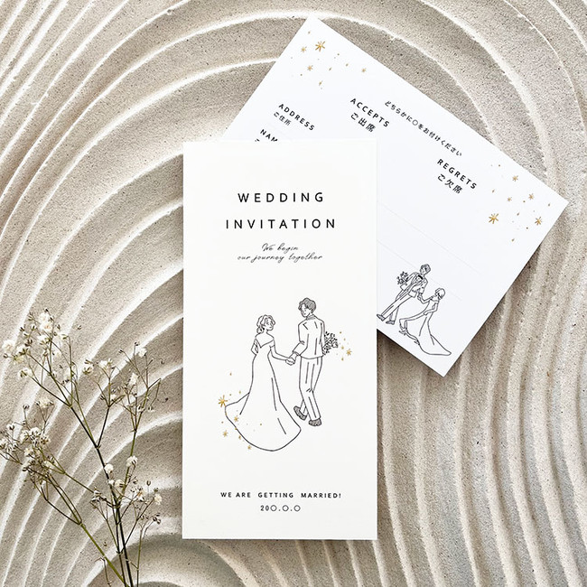 韓国風デザイン招待状 結婚式のペーパーアイテムにトレンドの韓国風デザイン Kimoto が登場 時事ドットコム