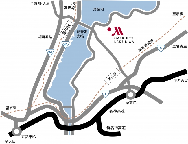 琵琶湖マリオットホテル アクセスマップ