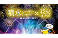 夜空を彩る、冬のファンタジー。御殿場高原 時之栖で噴水レーザーショー×花火のスペシャルコラボレーションショーを開催！