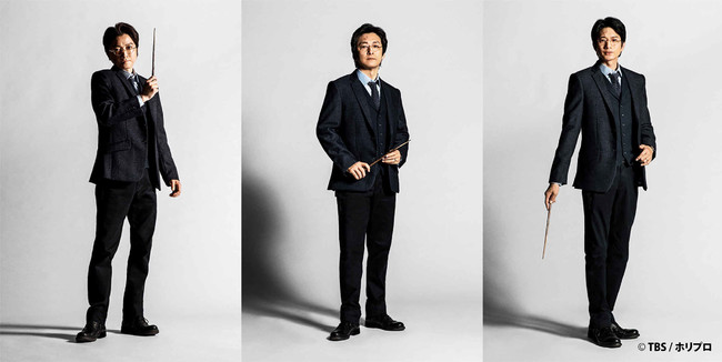 ハリー・ポッター役の藤原竜也、石丸幹二、向井理 ハリー・ポッター役の藤原竜也、石丸幹二、向井理