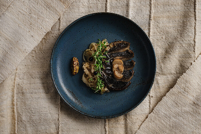 ジャンボマッシュルームのシュークルート