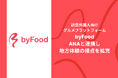 訪日外国人向けグルメプラットフォーム「byFood」、ANAと連携し地方体験の接点を拡充