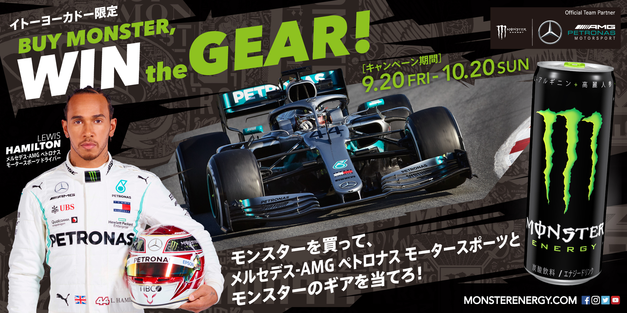 メルセデスF1チーム支給品2017年ハーフジッププルオーバー