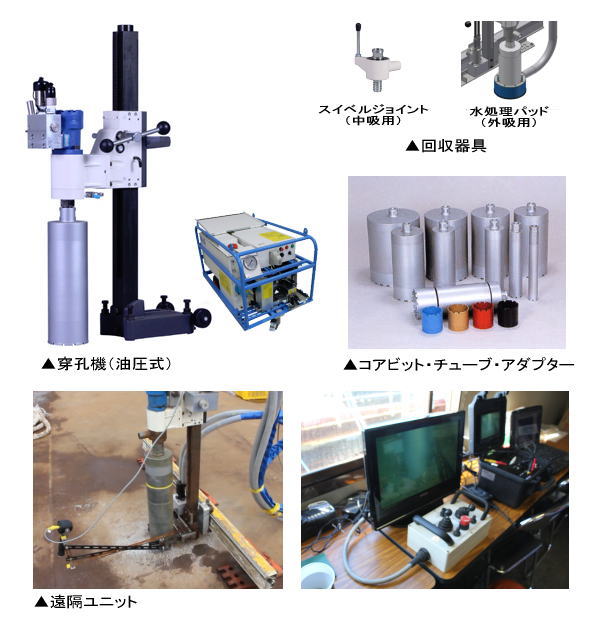 遠隔式水中コアドリリング工法」国土交通省／新技術情報提供システム