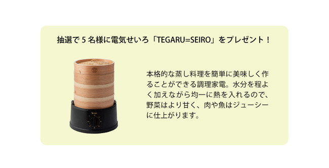 電気せいろ「TEGARU=SEIRO」18cmタイプ「2021年度グッドデザイン賞」を 