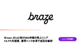 Braze、BtoC向けMA市場の売上シェア14.9%を獲得、業界トップ水準で成長を維持