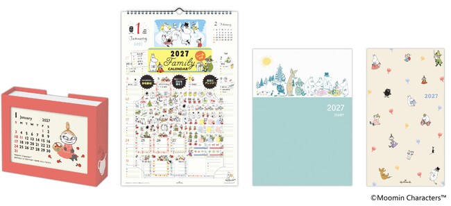 新アイテムも仲間入り！ 一年を楽しめる「ムーミン」2027年版カレンダー＆ダイアリーが日本ホールマークから発売