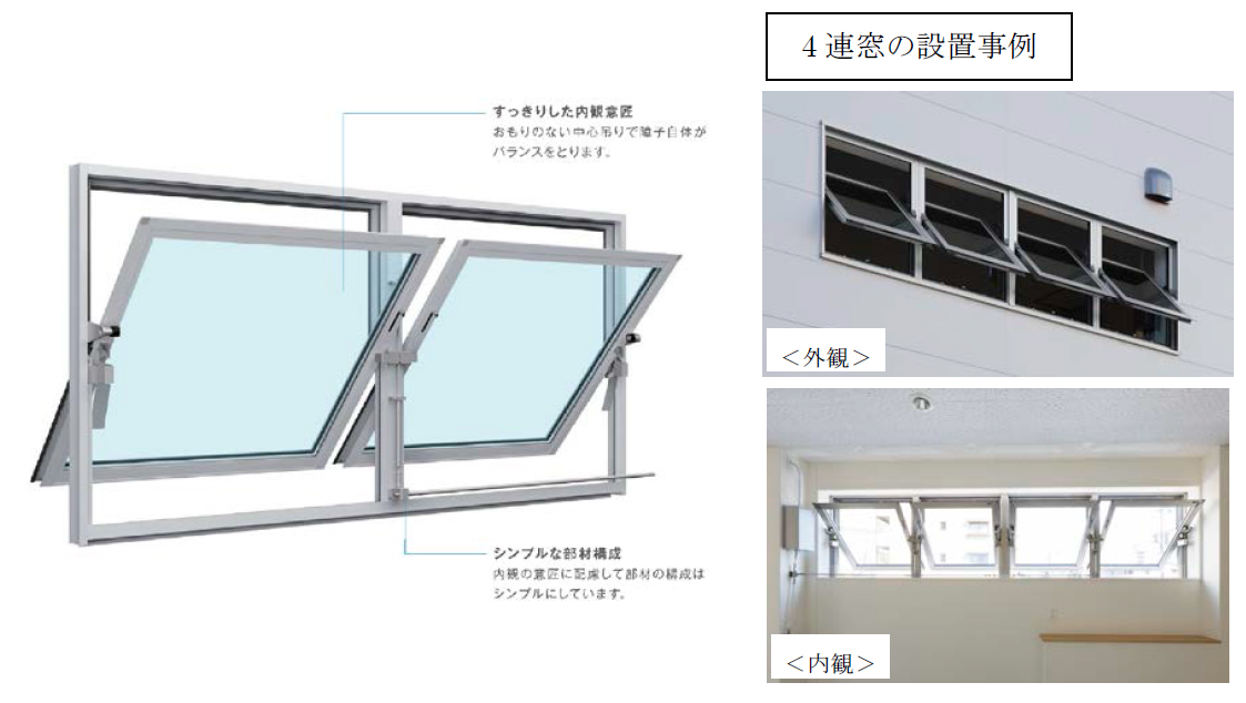 自然換気窓 ｅｘｉｍａ３１ バランスウェイ に少ない窓数の制御に最適な ライトシステム 追加発売 Ykk Ap株式会社のプレスリリース