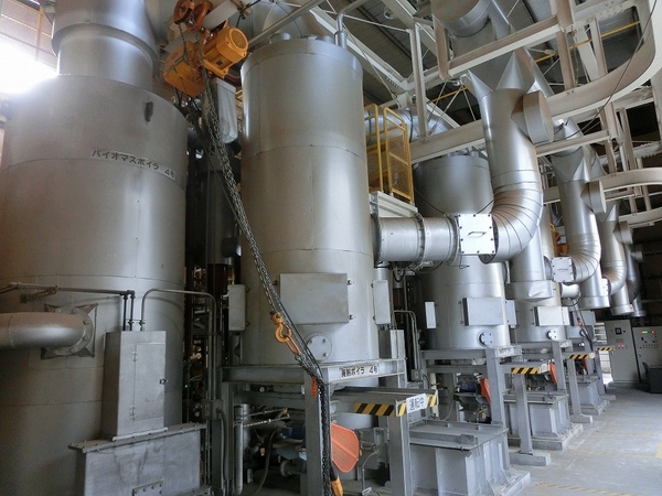 ﾊﾞｲｵﾏｽﾎﾞｲﾗｰによる木質廃材の有効利用 東北事業所（宮城県大崎市）