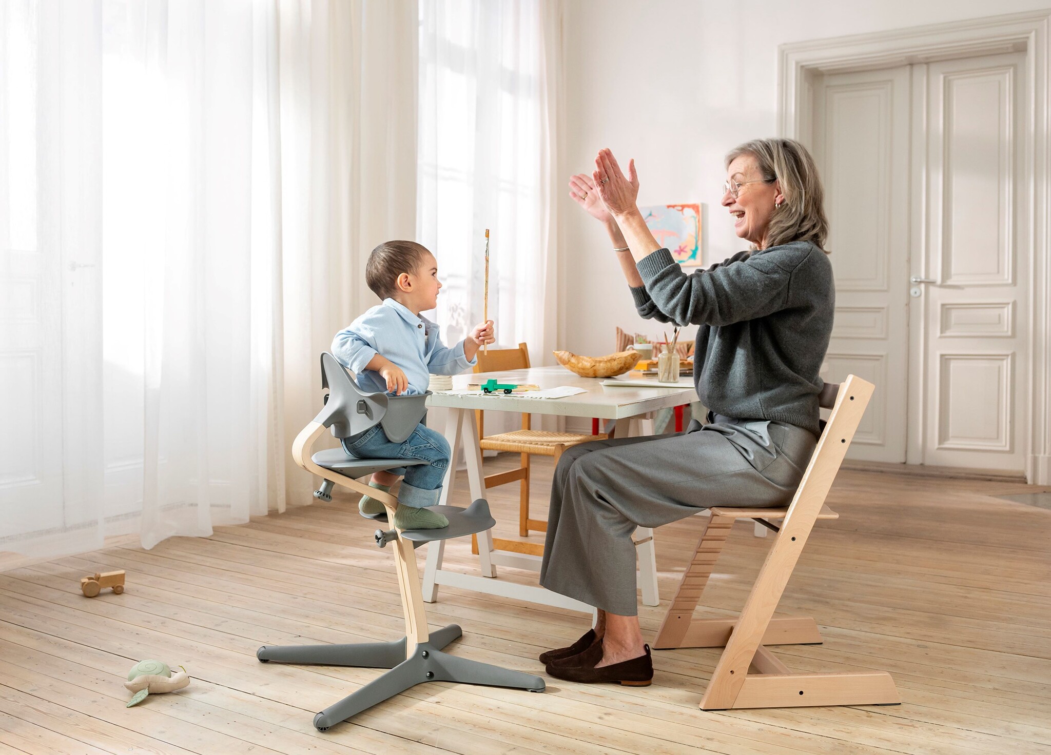 北欧ブランド ストッケから、子どもの自由な動きをサポートするイス