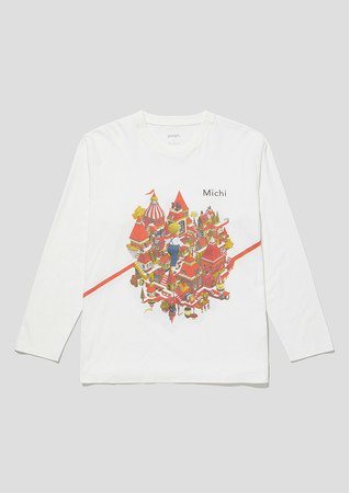 長袖Tシャツ「Michi」表面