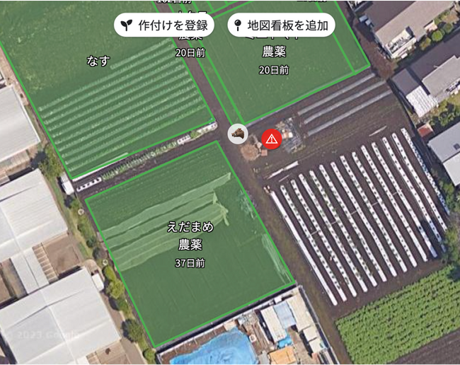 各種情報地図上