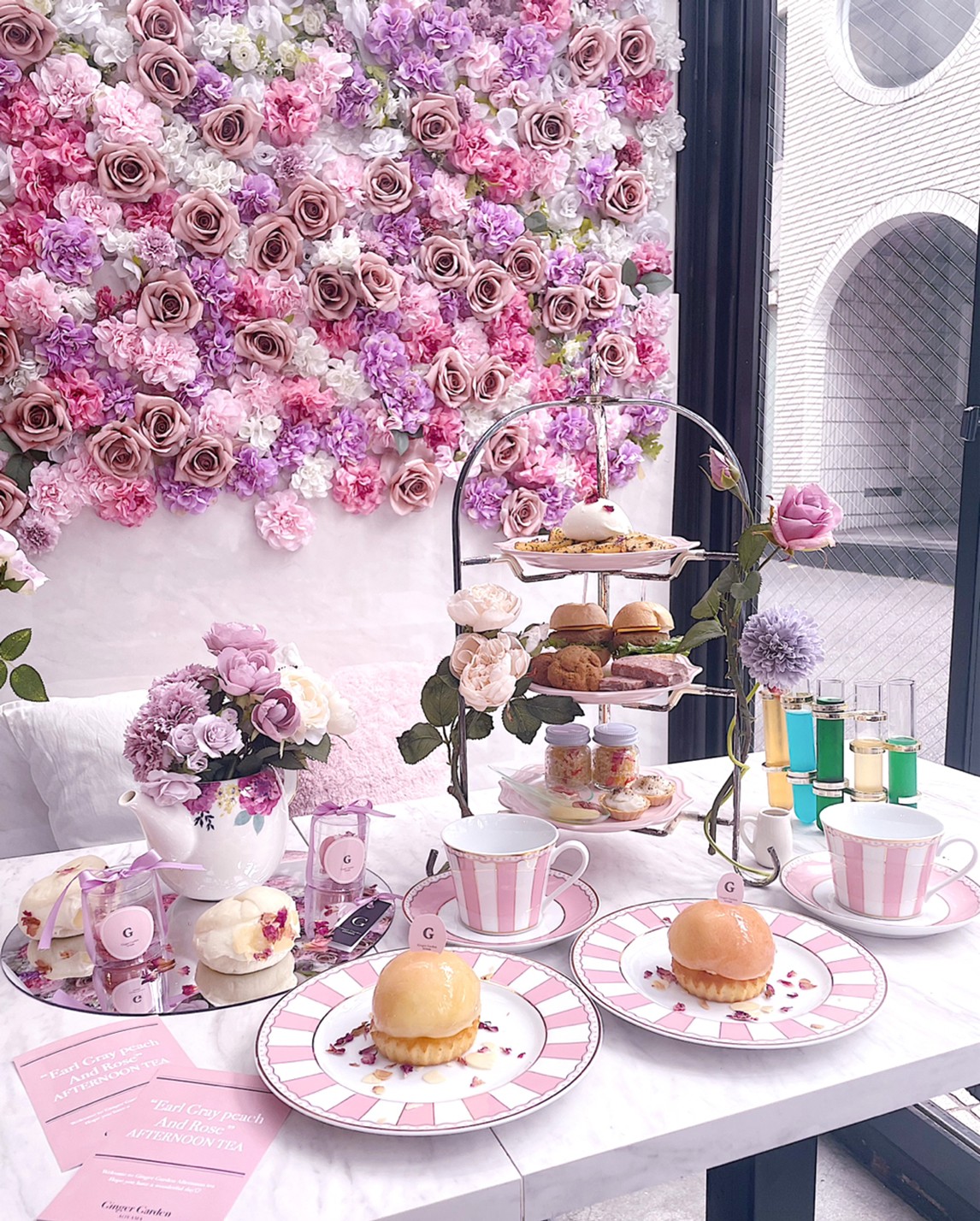 ＜7/26 スタート＞ 大人気カフェ 【GingerGarden AOYAMA】の予約必須の新アフタヌーンティー！こだわりの桃とアールグレイ