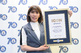 ギネス世界記録70周年 吉田沙保里氏にギネス世界記録ICON認定証を贈呈