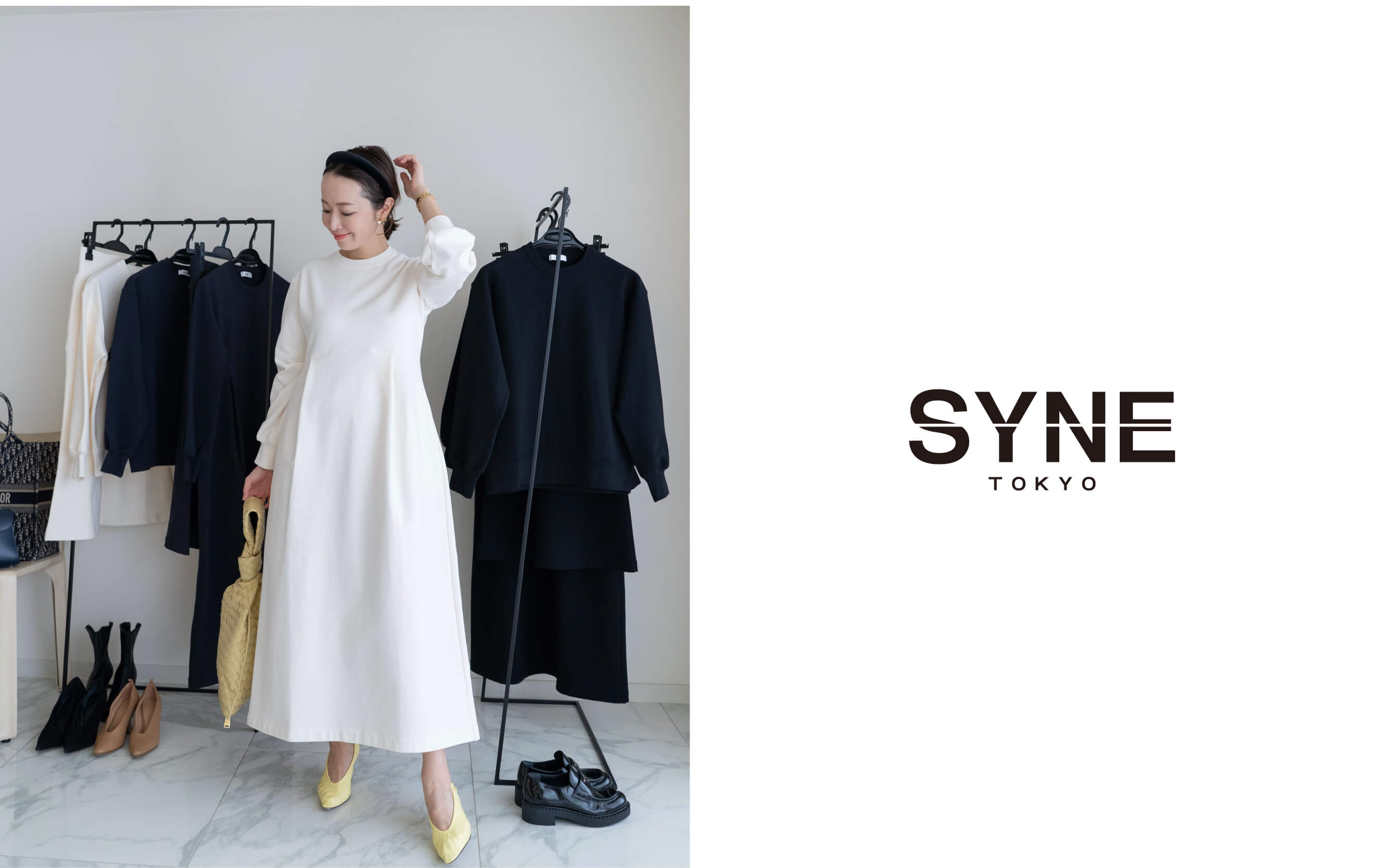 SYNE TOKYO セットアップ(プルオーバー＋スカート) ブラック