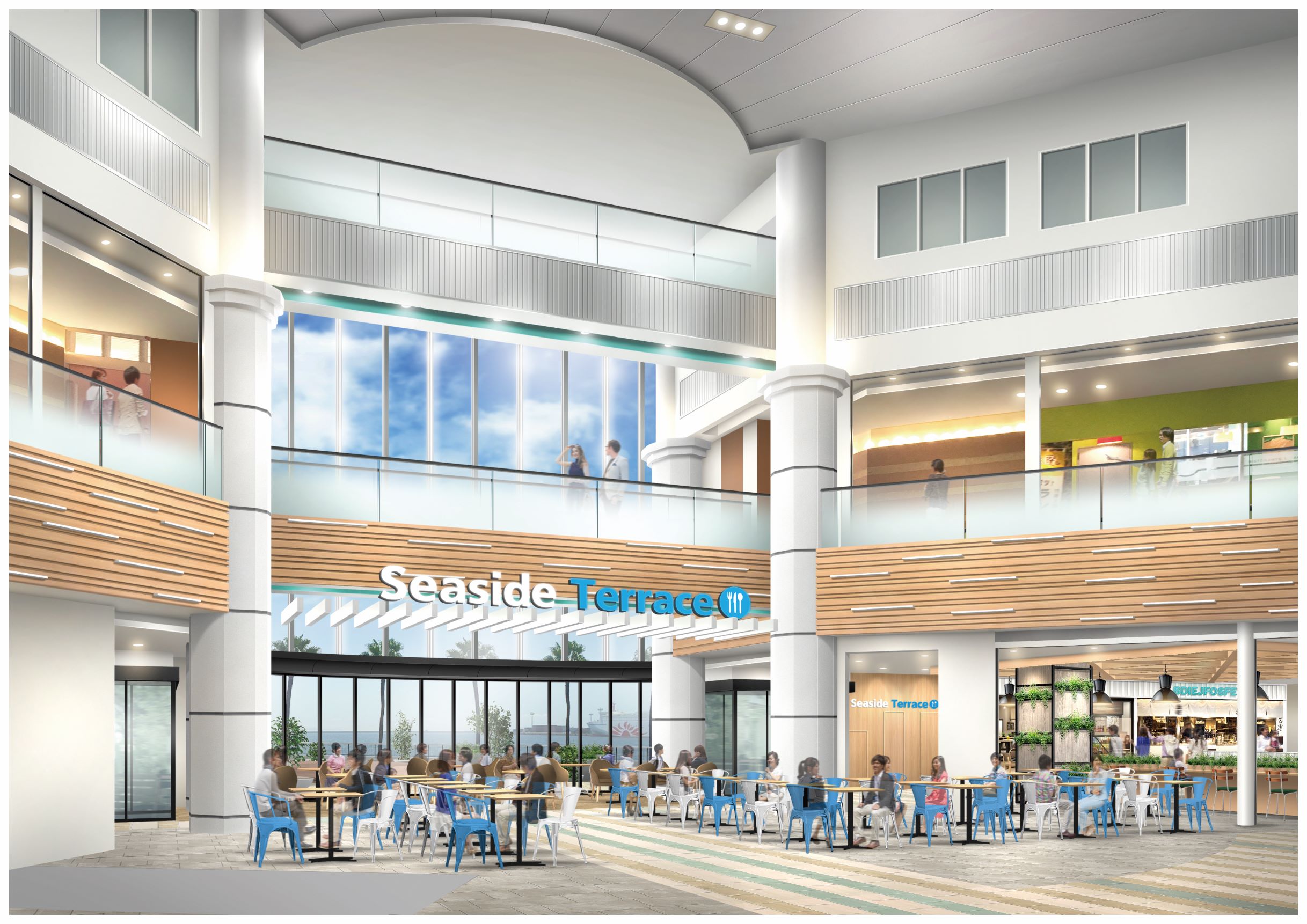 大阪 南港atcに 海の見えるフードテラス Seaside Terrace シーサイドテラス がオープンします アジア太平洋トレードセンター株式会社のプレスリリース