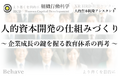 ”人的資本開発の仕組みづくり” 提供開始:市場変化に対応する教育体系(組織行動科学®)