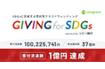ソニー銀行とコングラントによる寄付型クラウドファンディング「GIVING for SDGs」が総支援額1億円を達成