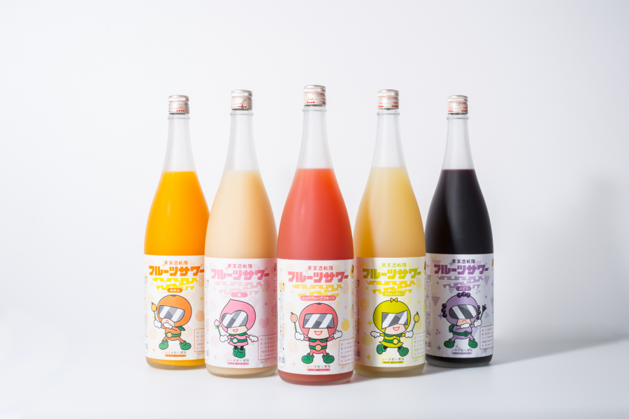 梅酒・果実酒専門店がプロデュースするソーダ割り専用果実のお酒！ 様々なおつまみと食べ合わせを楽しむことができる「果実酒戦隊フルーツサワーZ」誕生！ 