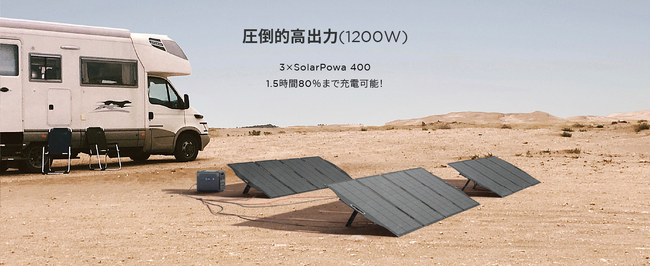 業界TOPの23.5％高転換効率「BigBlueソーラーパネル Solarpowa100・150