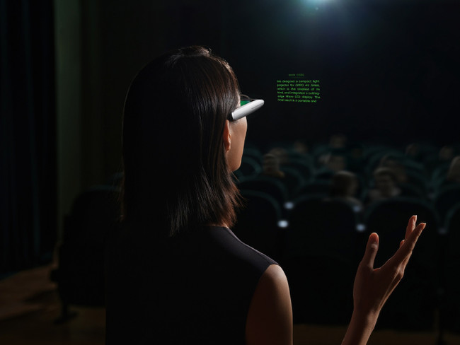 OPPO　Air Glass　テレプロンプター