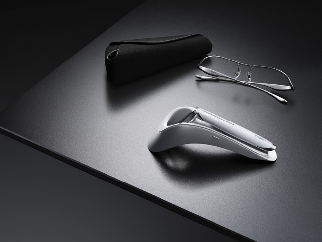 OPPO Air Glass　シルバー　ハーフフレーム