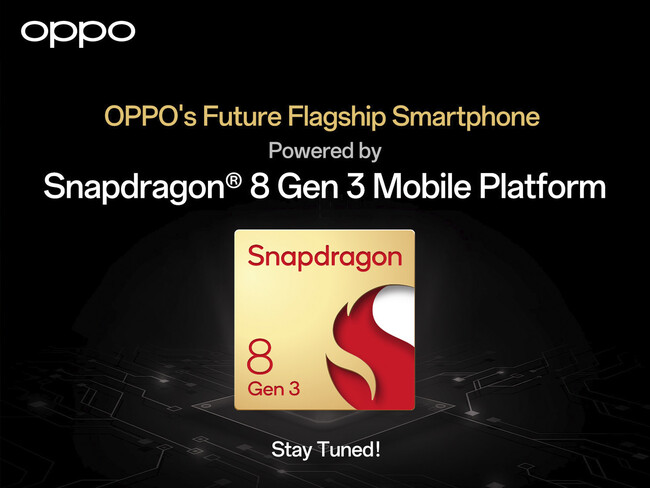 OPPOの次世代フラッグシップスマートフォンには、Snapdragon(R)8 Gen 3 モバイルプラットフォームがいち早く搭載される