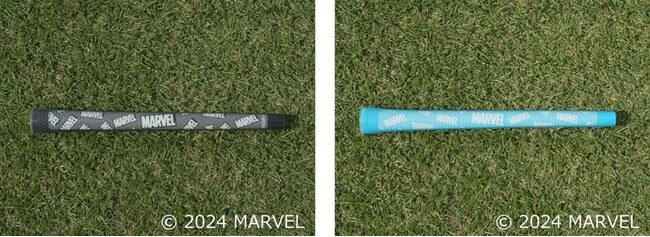 左：グリップ MARVELモデル BLACK、右：グリップ MARVELモデル BLUE